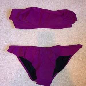 Plum Ruffle Bikini